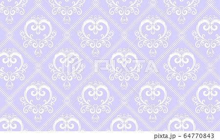 シームレスなハートのアラベスクパターン 64770843