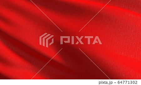 Empty red flag and copy space for advertisement. 64771302