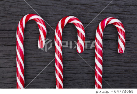 Striped Red Christmas Candy Canes 64773069