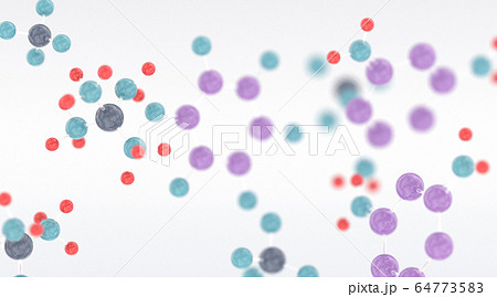 Chemical molecules 3D illustration Chemical molecules 3D illustration 64773583