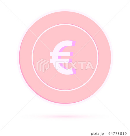 European Union Euro coin isolated on white backgro 64773819