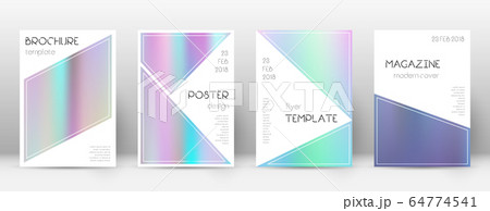Flyer layout. Triangle astonishing template for Br 64774541