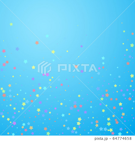 Festive confetti. Celebration stars. Colorful star 64774658