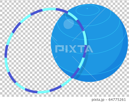 バランスボールとフラフープのイラスト素材 [64775261] - PIXTA