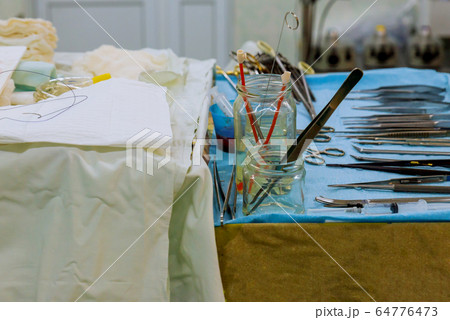 The tool use instrument on the surgical table in The tool use instrument on the surgical table in 64776473