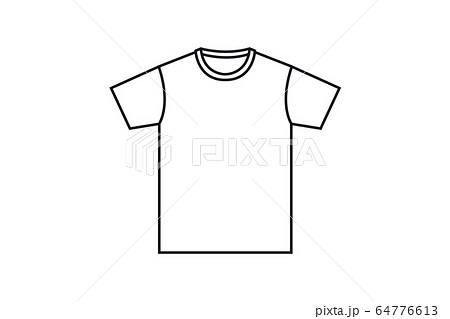 白tシャツのイラストのイラスト素材 64776613 Pixta