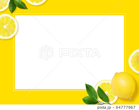 背景 レモン フレームのイラスト素材 背景 レモン フレームのイラスト素材
