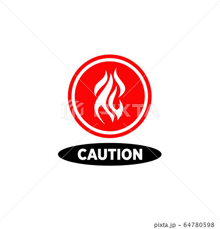 Symbol and logo about warning of highly flammable Symbol and logo about warning of highly flammable 64780598