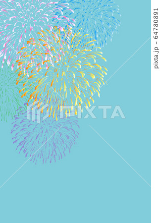 花火 夏 祭り 背景 のイラスト素材