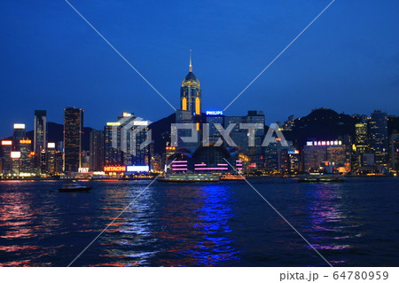 24 June 2008 Hong Kong Panorama Night Victoria 64780959