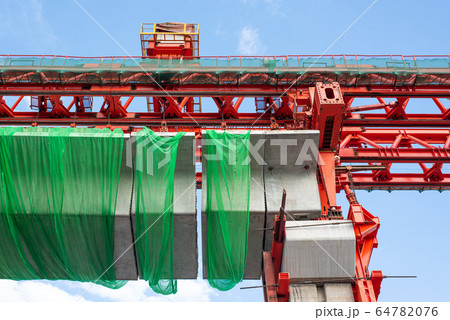 Construction site of sky train Bangsue-Rangsit 64782076