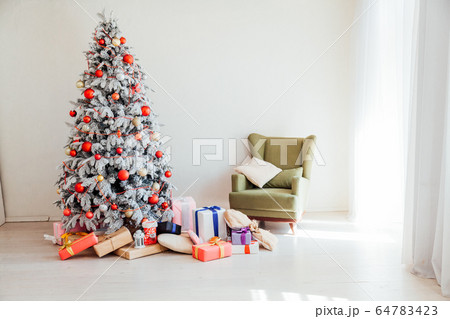 Christmas tree decor gifts new year holidays winter vintage 64783423