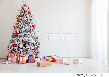 Merry Christmas tree gifts new year House Interior 64783452
