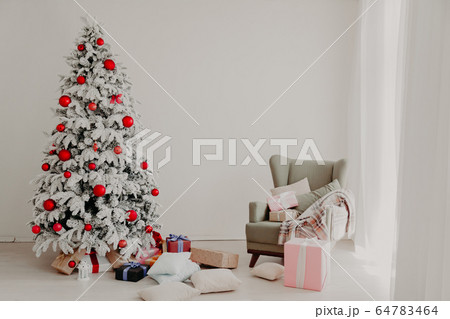 Christmas Interior apartment Christmas tree new year holidays 64783464