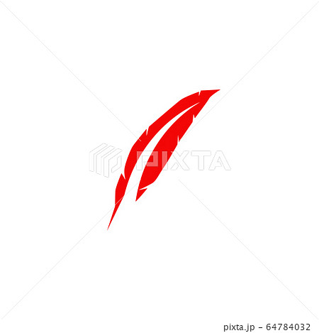 Feather pen logo icon design vector template 64784032