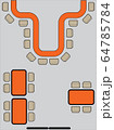 layout map show table in restaurant Vector 64785784