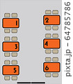 layout map show table in restaurant Vector 64785786