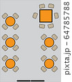 layout map show table in restaurant Vector 64785788