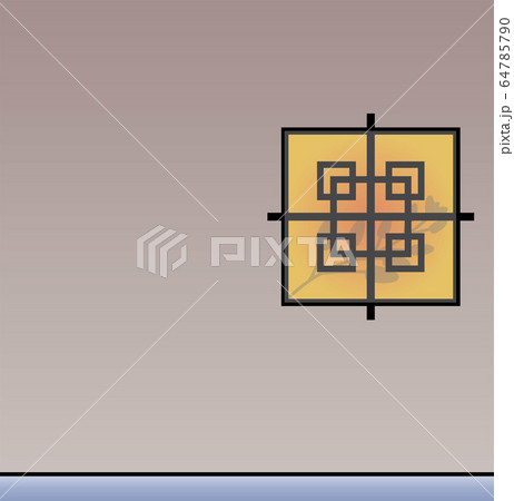 Shadow of sun in Vintage China Traditional Window 64785790