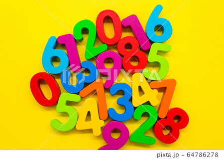 数字 カラフル 数字 カラフル 64786278