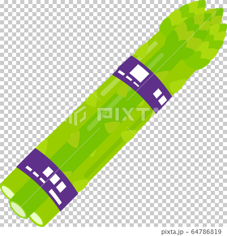 Asparagus bundled with tape Asparagus bundled with tape 64786819