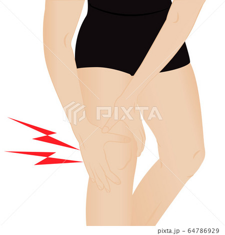 Pain in knee because of injury 64786929