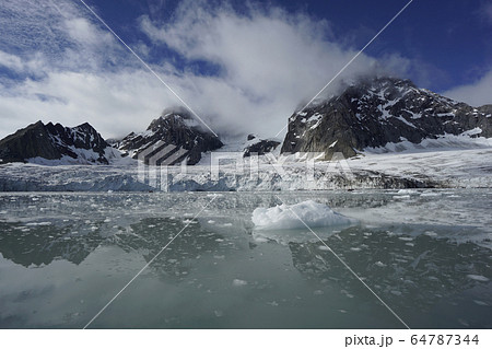 北極圏の氷河 64787344