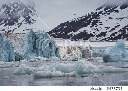 北極圏の氷河 64787354