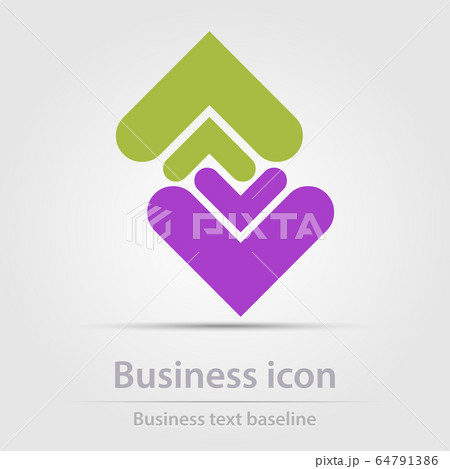 Originally created color business icon 64791386