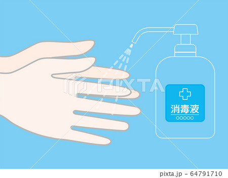手の除菌 64791710