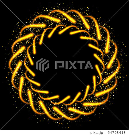 Vector abstract glitter ring fireworks with shiny 64793413