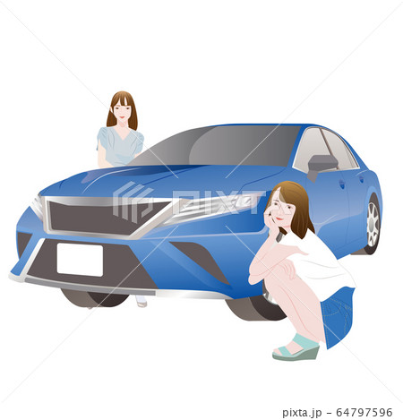 自動車と女性3 64797596