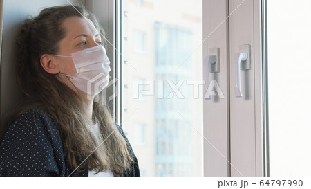 Woman working from home Woman working from home 64797990