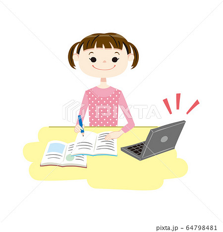 勉強_小学生女子_10 勉強_小学生女子_10 64798481