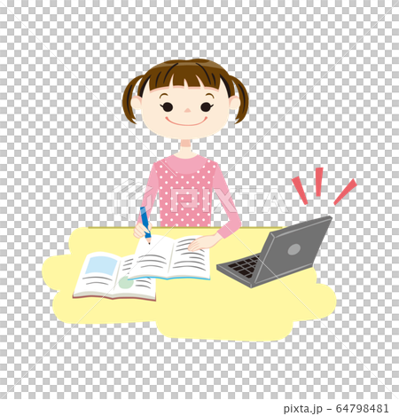 勉強_小学生女子_10 勉強_小学生女子_10 64798481