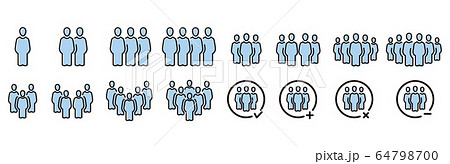 people and population icon set,vector and illustra 64798700