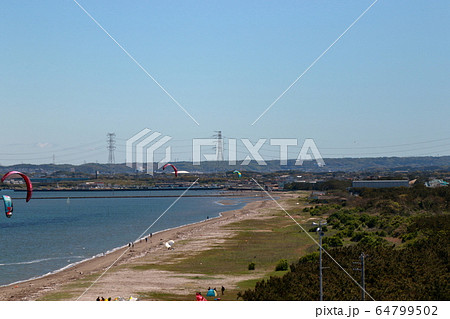 千葉県富津海岸展望台からの眺め 千葉県富津海岸展望台からの眺め 64799502