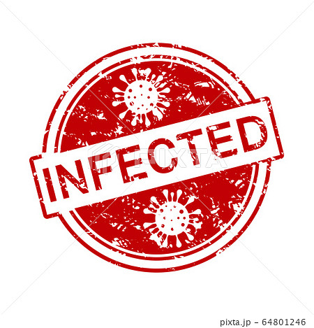Rubber stamp infected virus 64801246