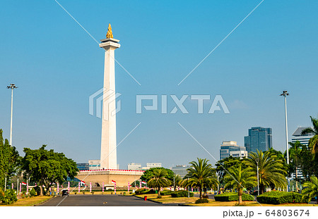 The National Monument in Jakarta, Indonesia 64803674
