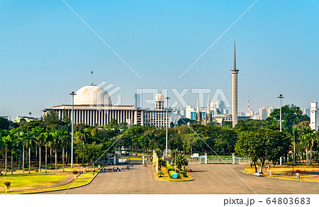 Istiqlal Mosque in Jakarta, Indonesia 64803683