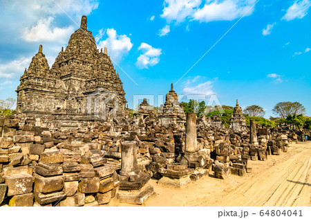 Sewu Temple at Prambanan in Central Java, Indonesia 64804041