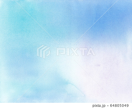 水彩のブルートーン背景 水彩のブルートーン背景 64805049