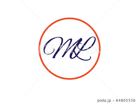 Initial Monogram Letter M L Logo Design Vector のイラスト素材