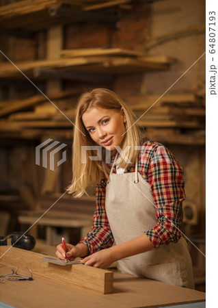 portrait of professional handicraft maker 64807193