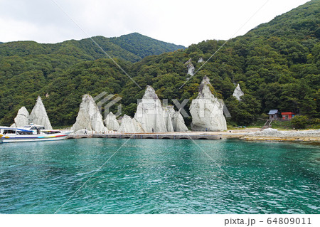 青森県/ 仏ヶ浦 仏ヶ浦港・桟橋付近 青森県/ 仏ヶ浦 仏ヶ浦港・桟橋付近 64809011