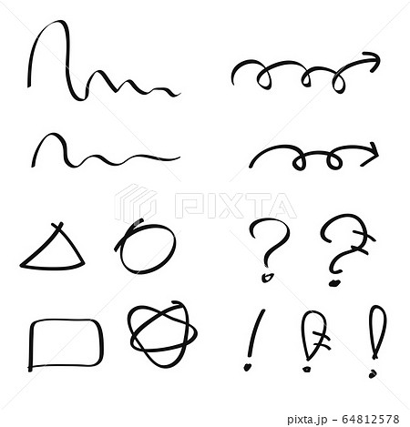 イラスト 記号 表示 64812578