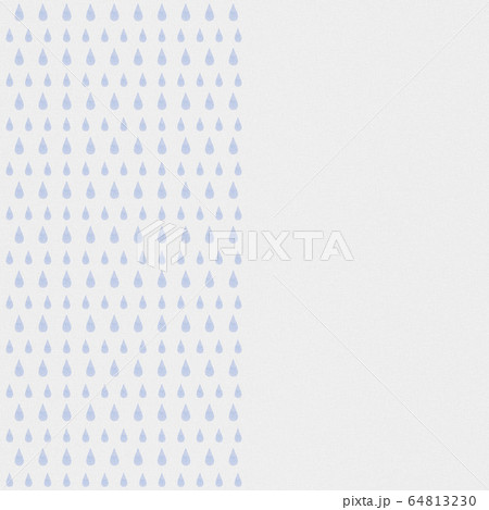 背景 梅雨 雨 雫 水滴 つゆ あめ しずく かわいい ナチュラル Rain Pattern のイラスト素材