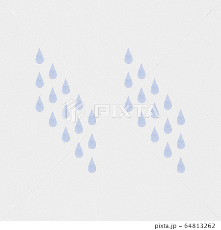 背景 梅雨 雨 雫 水滴 つゆ あめ しずく かわいい ナチュラル Rain Pattern のイラスト素材