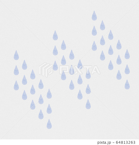 背景 梅雨 雨 雫 水滴 つゆ あめ しずく かわいい ナチュラル Rain Pattern のイラスト素材