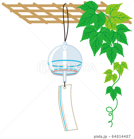 風鈴のイラスト素材